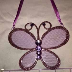 Purple Butterfly Accessories Holder